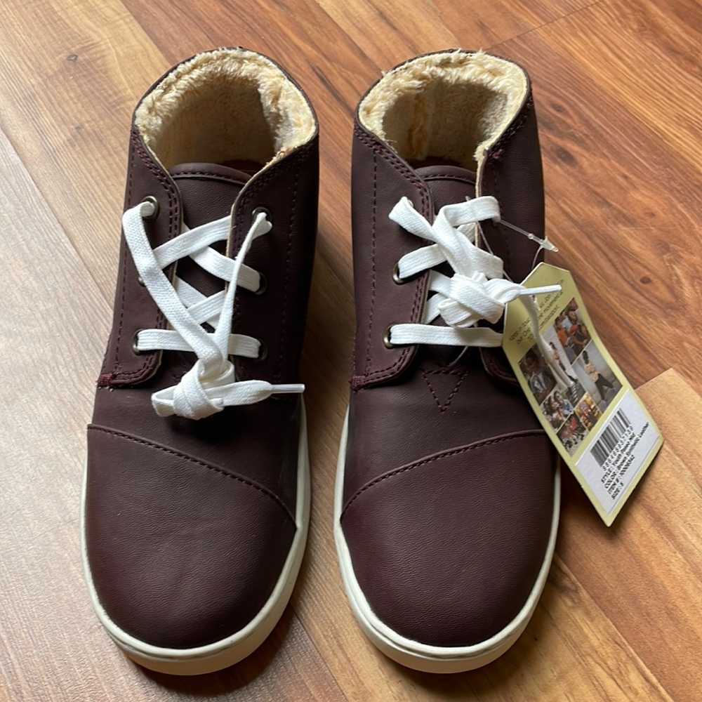 NEW Tom’s l Youth Paseo Mid l Brown Leather l 5